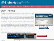 Tablet Screenshot of brainmetrix.com